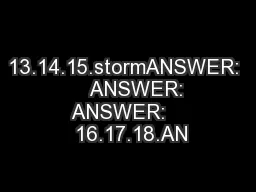 13.14.15.stormANSWER:        ANSWER:        ANSWER:        16.17.18.AN