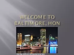 Welcome to Baltimore,