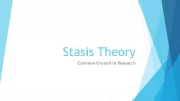 Stasis Theory