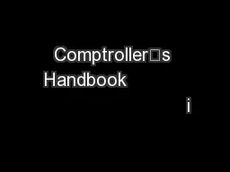 Comptroller’s Handbook                                      i