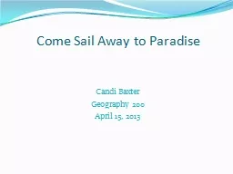 Come Sail Away to Paradise