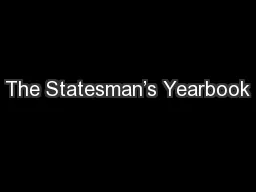 The Statesman’s Yearbook