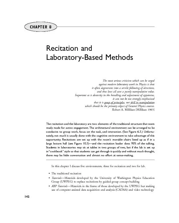Laboratory-Based Methodsagainst modern laboratory work in Physics is t