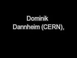 Dominik Dannheim (CERN),
