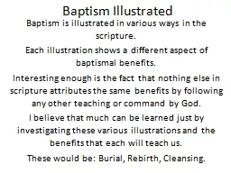 Baptism Illustrated