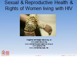 Sexual & Reproductive Health & Rights of Women livi