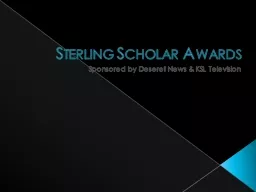 Sterling Scholar Awards