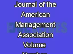 D z D ZK D  WRLD The Journal of the American Management Association Volume  Number  SummerFall