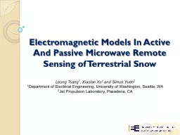Electromagnetic Models In Active And Passive Microwave Remo