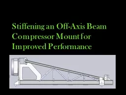 Stiffening an Off-Axis Beam Compressor Mount for Improved P