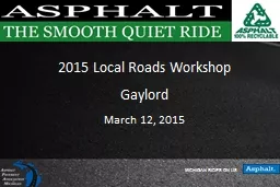 2015 Local Roads Workshop