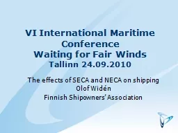 VI International Maritime Conference