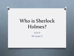 Who is Sherlock Holmes?