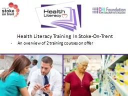 Health Literacy Training In Stoke-On-Trent