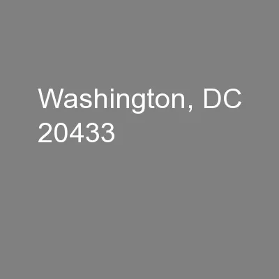 Washington, DC 20433