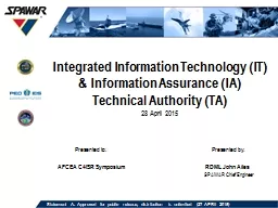 Integrated Information Technology (IT) & Information As