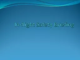 In-flight Safety Briefing