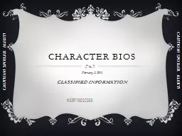 Character bios