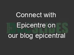 Connect with Epicentre on our blog epicentral