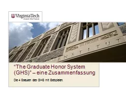 “The Graduate Honor System