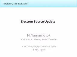 Electron Source Update