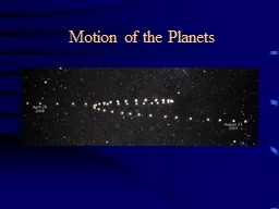 Motion of the Planets