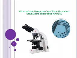   Microscope Operation and Four Quadrant Streaking Techniq