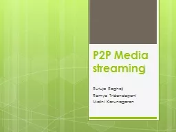 P2P Media streaming
