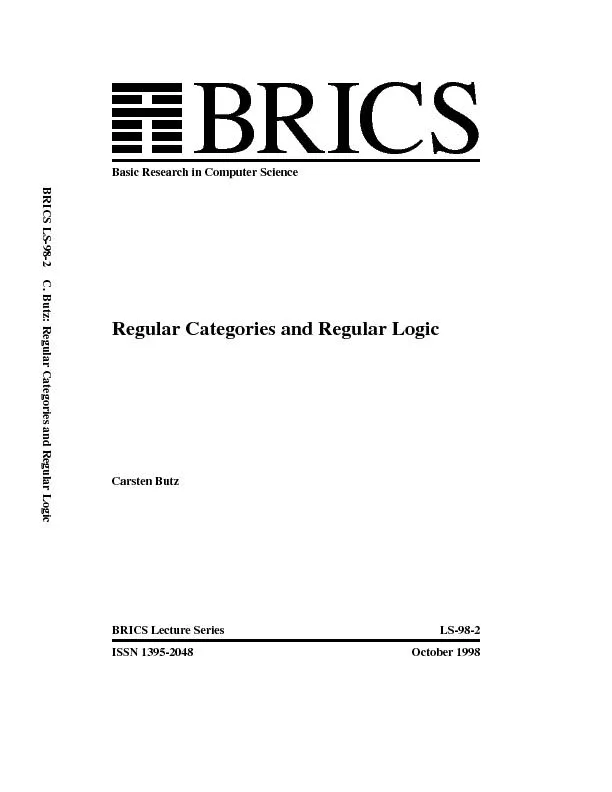 BRICSLS-98-2C.Butz:RegularCategoriesandRegularLogic