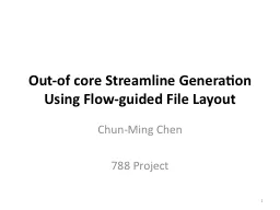 Out-of core Streamline Generation Using Flow-guided File La