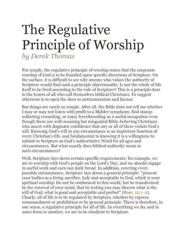 worship of God is to be founded upon specific directions of Scripture.