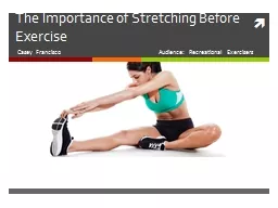 The Importance of Stretching Before Exercise