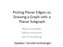 Picking Planar Edges; or,