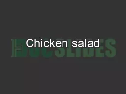 Chicken salad