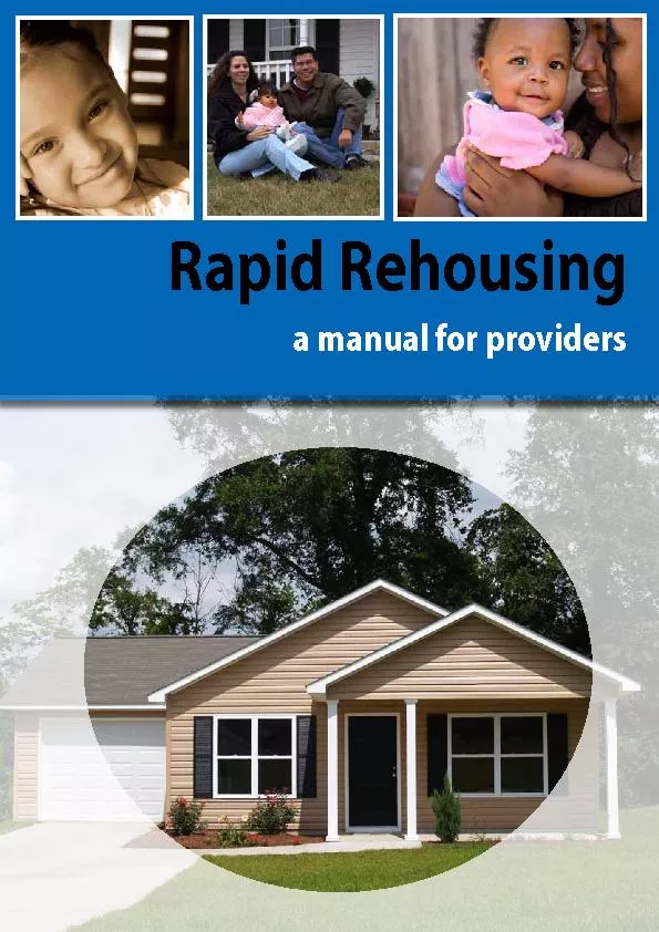 Rapid Rehousinga manual for providers