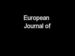 European Journal of