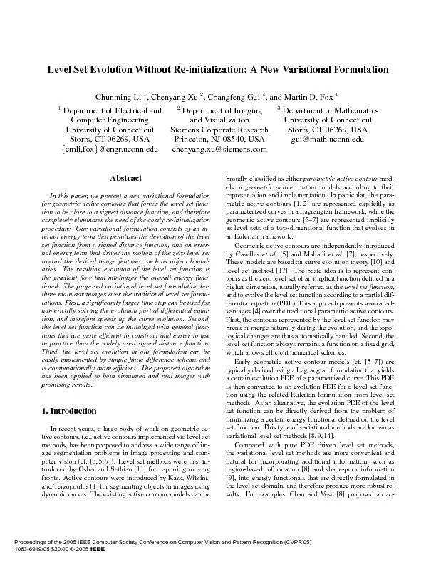 LevelSetEvolutionWithoutRe-initialization:ANewVariationalFormulationCh