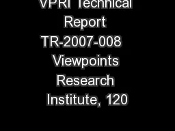VPRI Technical Report TR-2007-008   Viewpoints Research Institute, 120
