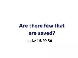 Are there few that are saved?