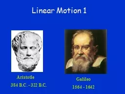 Linear Motion 1