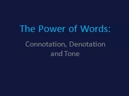The Power of Words: