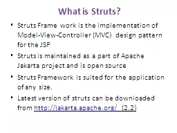 What is Struts?