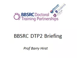 BBSRC DTP2 Briefing