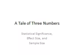 A Tale of Three Numbers