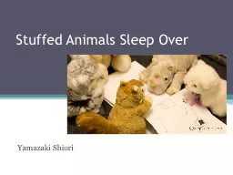 Stuffed Animals Sleep Over
