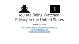 You are Being Watched: