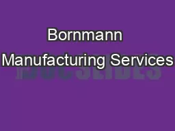 Bornmann Manufacturing Services
