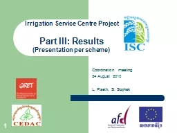 Irrigation Service Centre Project