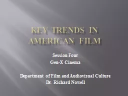 Key Trends in American Film