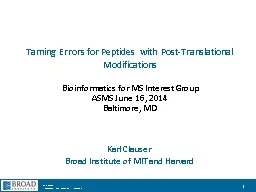 Taming Errors for Peptides with Post-Translational Modifica